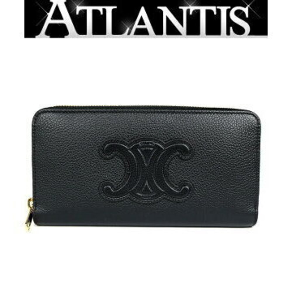 Celine Ginza zip wallet grained calfskin black